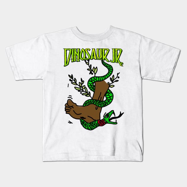 Dinosaur JR Sneake Skill Kids T-Shirt by Dewtinsun